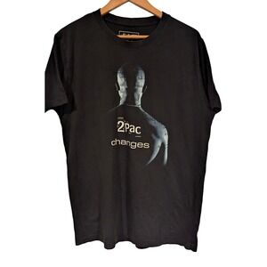 Mister Tee 2Pac Changes Graphic T-Shirt Large Black Hip Hop Rap Tee PB19-035